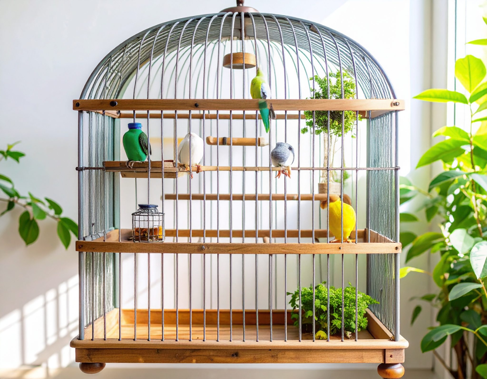 Visual Reference: Setting Up The Perfect Cage For Budgies Parrots